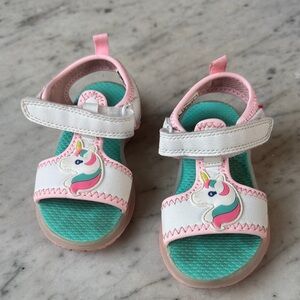 Carter's Light-up Unicorn Sandals - Pink, White, and Teal